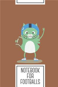 Notebook for Footballs