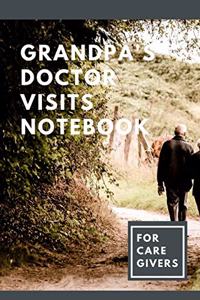 Grandpa's Doctor Visits Notebook For Caregivers