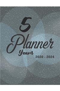 5 years planner 2020-2024