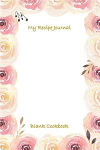 My Recipe Journal Blank Cookbook