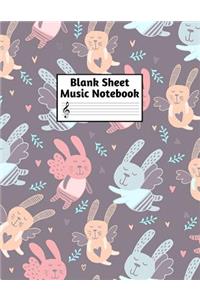 Blank Sheet Music Notebook