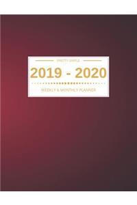 Pretty Simple 2019-2020 Weekly And Monthly Planner