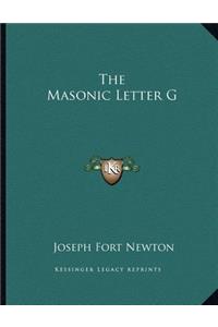 The Masonic Letter G