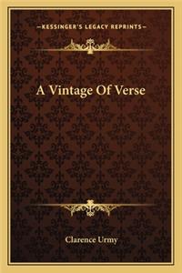 A Vintage of Verse