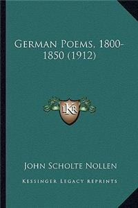 German Poems, 1800-1850 (1912)