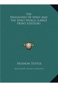 The Philosophy of Spirit and the Spirit World