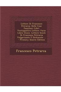 Lettere Di Francesco Petrarca