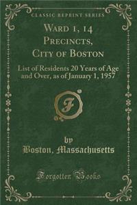 Ward 1, 14 Precincts, City of Boston