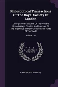 Philosophical Transactions of the Royal Society of London