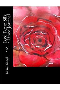 Red Rose Silk Lined Journal