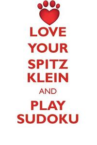 Love Your Spitz Klein and Play Sudoku German Spitz Klein Sudoku Level 1 of 15