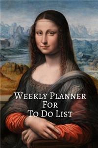 Weekly Planner For To Do List