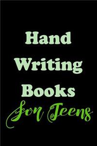 Hand Writing Books For Teens