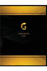 Farm Hand Log (Logbook, Journal - 125 pages, 8.5 x 11 inches)