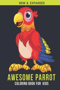 Awesome Parrot Coloring Book For Kids
