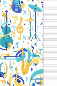 Blank Music Sheet Notebook