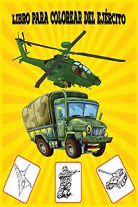 Libro para colorear del ejército