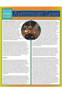 Antitrust Laws (Speedy Study Guide)