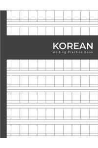 Korean Writing Practice Book