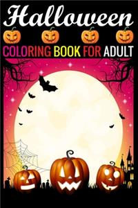 Halloween Coloring Book For Adult