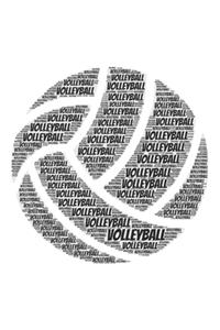 Volleyball: Notizblock - Notizbuch - DIN A5, 120 Seiten - Gepunket, dotted, punktkariert, dot grid - Notizen, Termine, Planer, Tagebuch, Organisation - Wortwolk