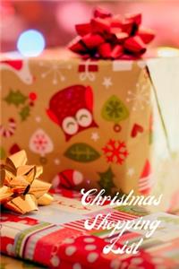 Christmas Shopping List