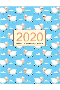2020 Planner Weekly & Monthly 8.5x11 Inch