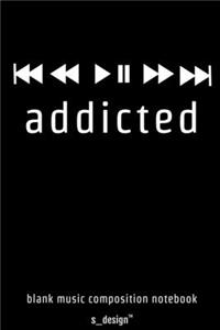 Music Notebook for Music Composition / Song-Writing / Song-Texting / Songtext Writing