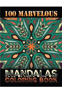 100 Marvelous Mandalas Coloring Book