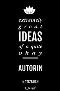 Notizbuch für Autoren / Autor / Autorin