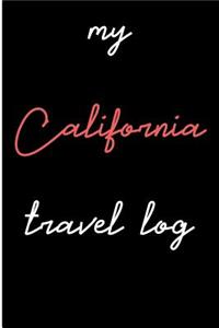 My California Travel Log