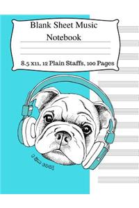 Blank Sheet Music Notebook
