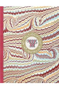 Monogrammed Planner 2019 Personalized Initial Letter W