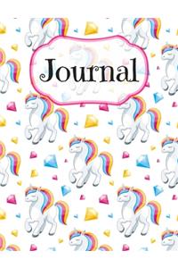 Unicorn Diamond Printed Notebook