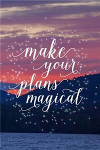 2019 Daily Planner Inspirational Make Your Plans Magical 384 Pages