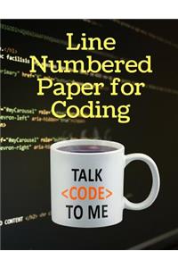 Line Numbered Paper for Coding