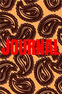 Paisley Background Lined Writing Journal Vol. 13