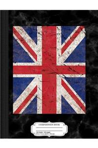 Brexit Vintage UK British Union Jack Flag Composition Notebook