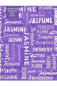 Jasmine Composition Notebook Wide Ruled