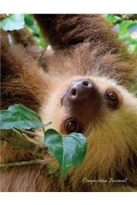 Composition Journal - Cute Sloth