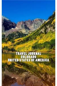 Travel Journal Colorado United States of America: In the Fall Stunning Landscape Cover