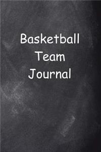 Basketball Team Journal Chalkboard Design