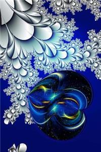 Stunning Blue and White Fractal Heart Journal