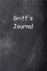 Griff Personalized Name Journal Custom Name Gift Idea Griff