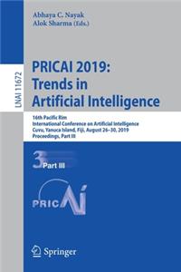 Pricai 2019: Trends in Artificial Intelligence