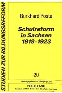 Schulreform in Sachsen 1918-1923