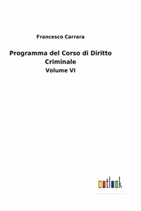 Programma del Corso di Diritto Criminale