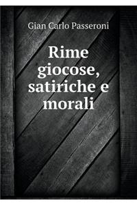 Rime giocose, satiriche e morali