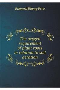 The oxygen requirement of plant roots in relation to soil aeration