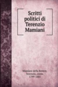Scritti politici di Terenzio Mamiani